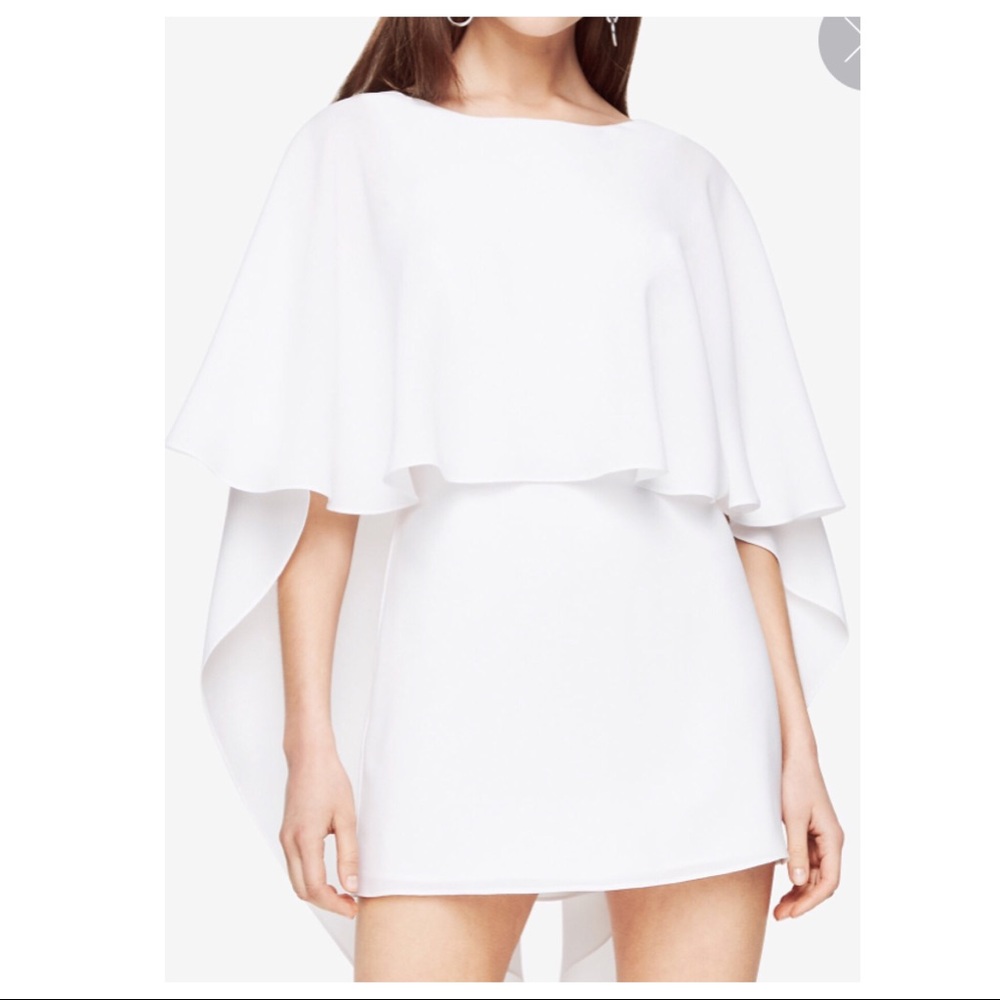 ๐Brand New๐ BCBGMaxazria White Jamey Cape โฆ - Picture 2 of 5